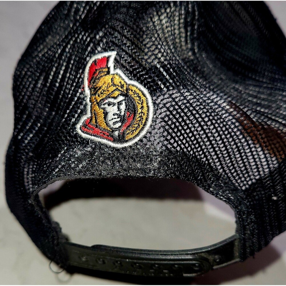 Bell Capital Cup Ottawa Senators Mesh Embroidered Trucker Hat Snap Back NHL CA - Picture 3 of 5